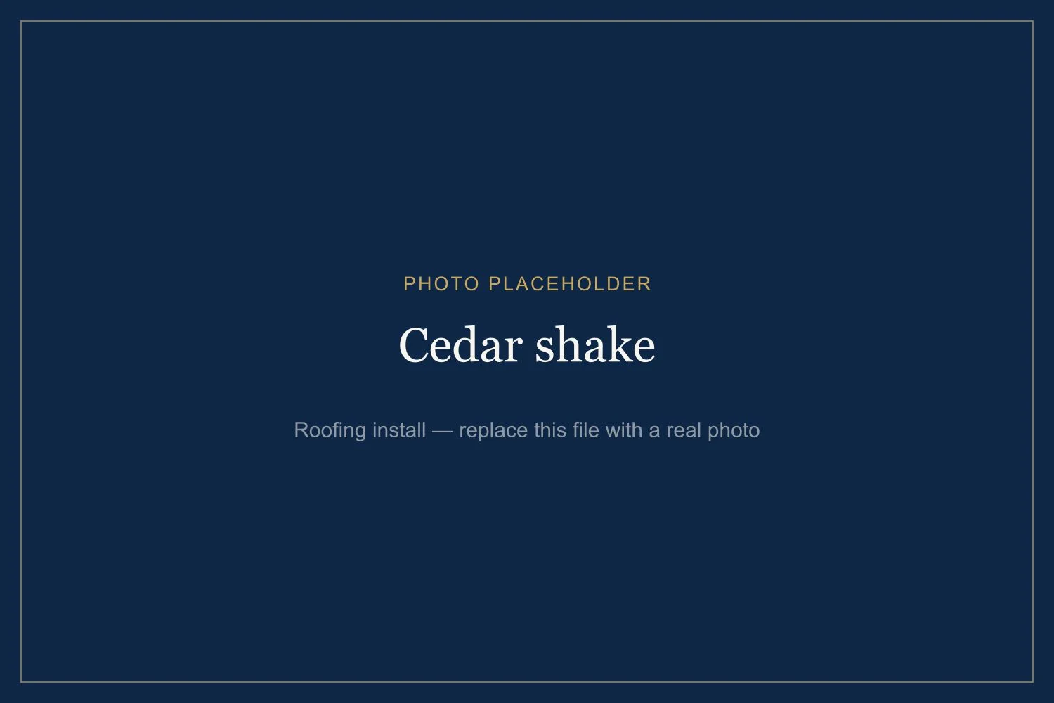 Cedar shake by Awesense Exterior — example of our work