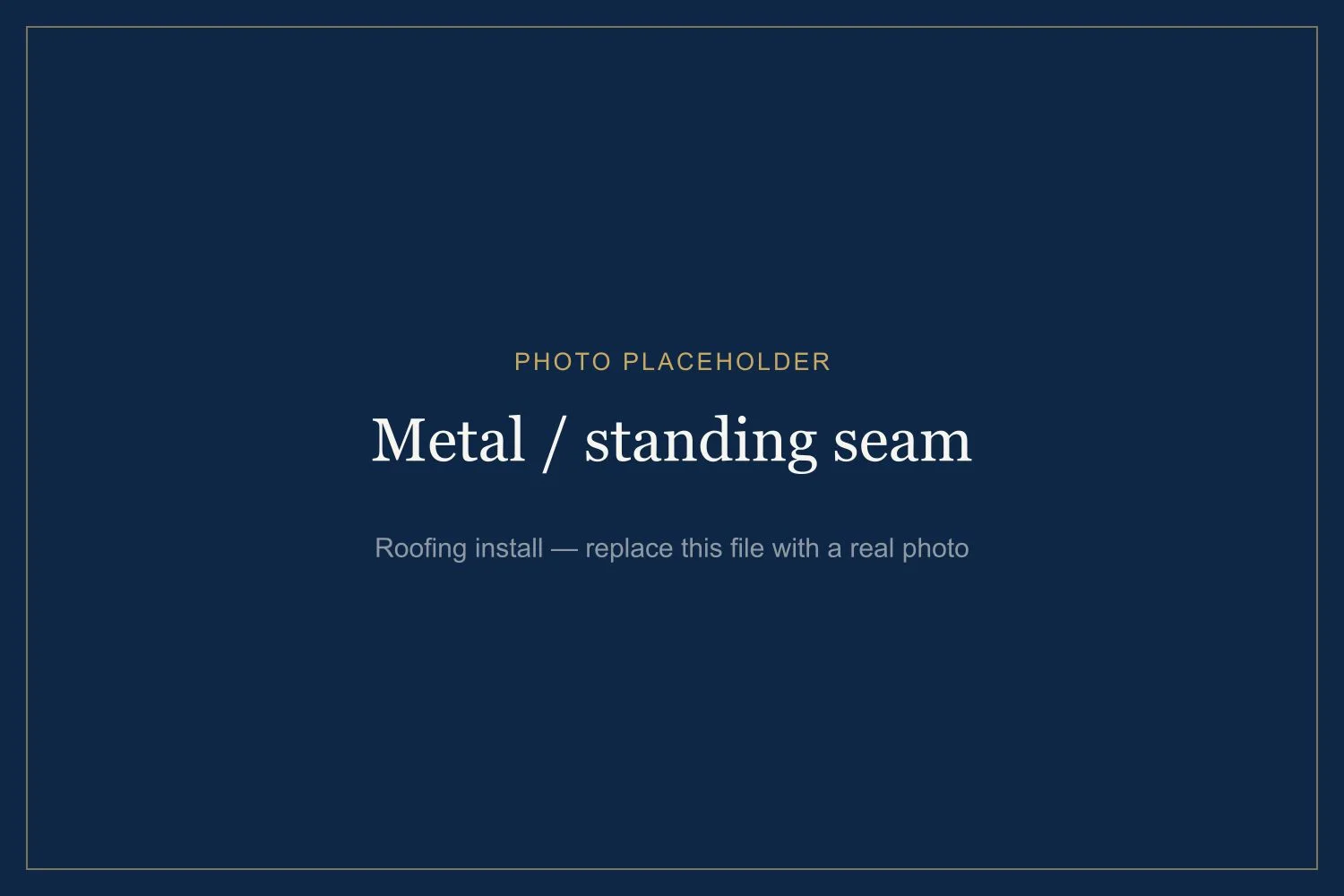 Metal / standing seam by Awesense Exterior — example of our work
