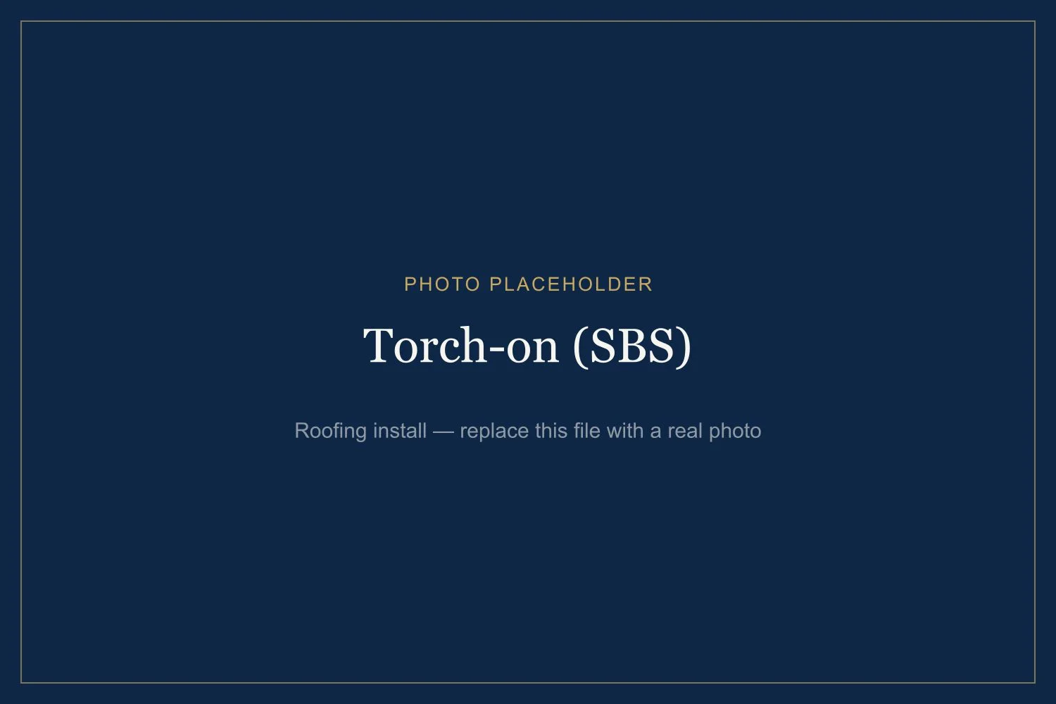 Torch-on (SBS) by Awesense Exterior — example of our work